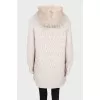 Cashmere cardigan with fur