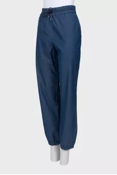 Blue joggers with pockets