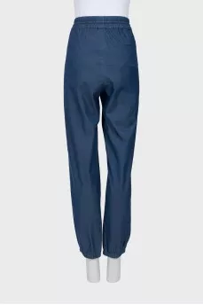 Blue joggers with pockets