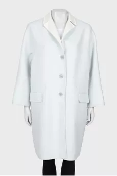 Cashmere reversible coat with tag