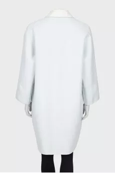 Cashmere reversible coat with tag
