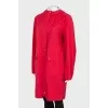 Red zip-up jacket