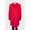 Red zip-up jacket