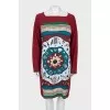 Printed wool dress