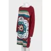 Printed wool dress