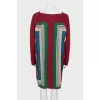 Printed wool dress
