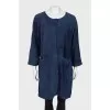 Blue cardigan with pockets