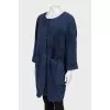 Blue cardigan with pockets