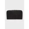 Black wallet decorated with lace