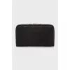 Black wallet decorated with lace