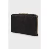 Black wallet decorated with lace