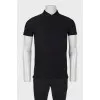 Men's black polo shirt