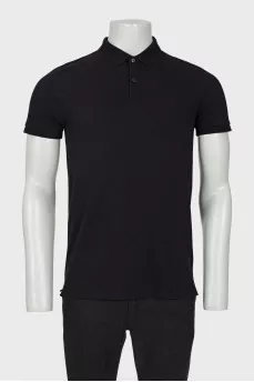 Men's black polo shirt