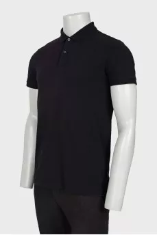 Men's black polo shirt