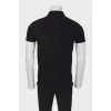 Men's black polo shirt