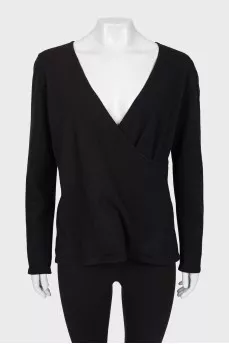 V-neck wool sweater