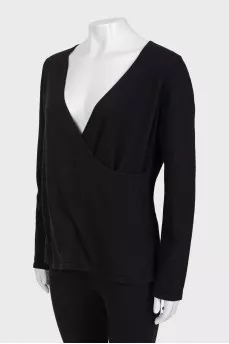 V-neck wool sweater