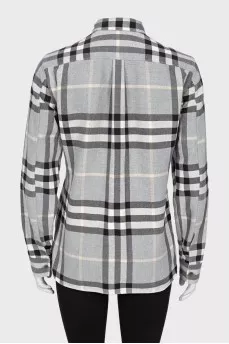 Straight-fit check shirt