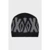 Wool hat with pattern