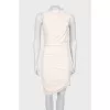Draped dress with tag