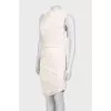 Draped dress with tag