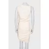 Draped dress with tag