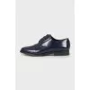 Dark blue lace-up shoes