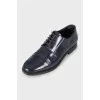 Dark blue lace-up shoes