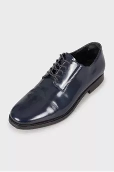 Dark blue lace-up shoes