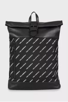 Combined backpack with brand logo