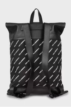 Combined backpack with brand logo