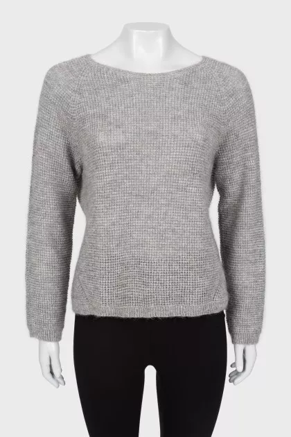 Knitted sheer sweater