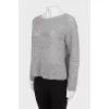 Knitted sheer sweater