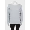 Gray jumper with lurex