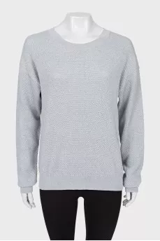 Gray jumper with lurex
