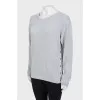 Gray jumper with lurex