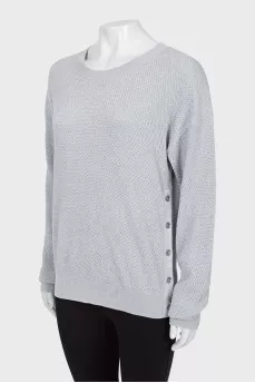 Gray jumper with lurex