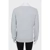 Gray jumper with lurex