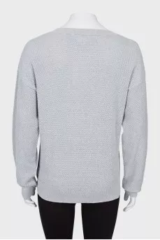 Gray jumper with lurex