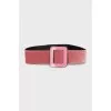 Velor belt with press studs