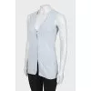 Cashmere light blue cardigan