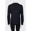 Silk blouse with draping at top