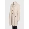 Relaxed beige trench coat