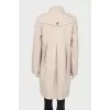 Relaxed beige trench coat