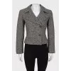 Cropped wool jacket