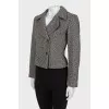 Cropped wool jacket