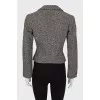Cropped wool jacket