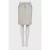 Light gray denim skirt