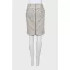 Light gray denim skirt