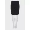 Black skirt with silver hardware